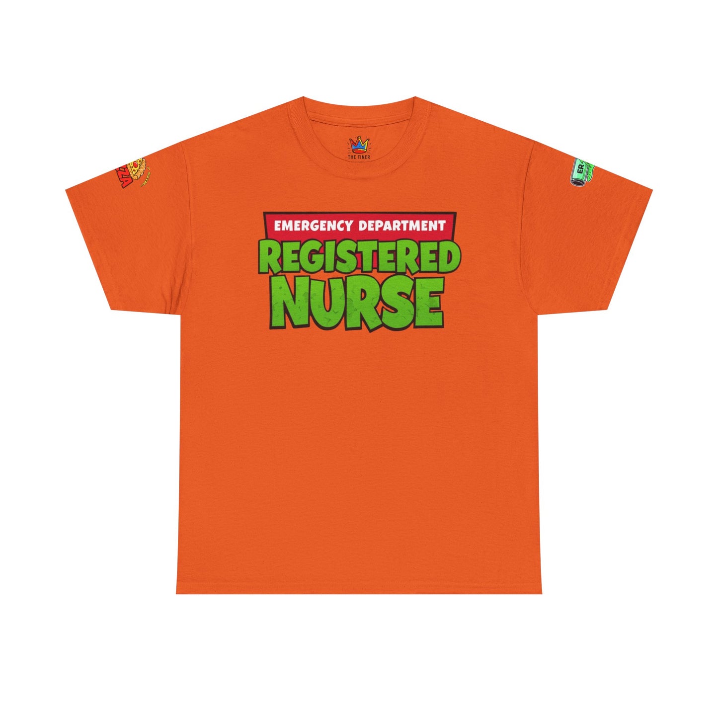 Pizza time, ER RN tee shirt nostalgic turtle power