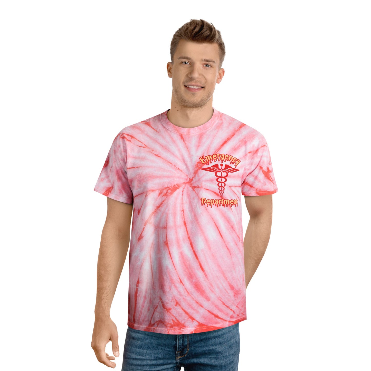 Summer in the ER ice cream social beat the heat melting ice cream strawberry cheesecake swirl Tie-Dye Tee, Cyclone