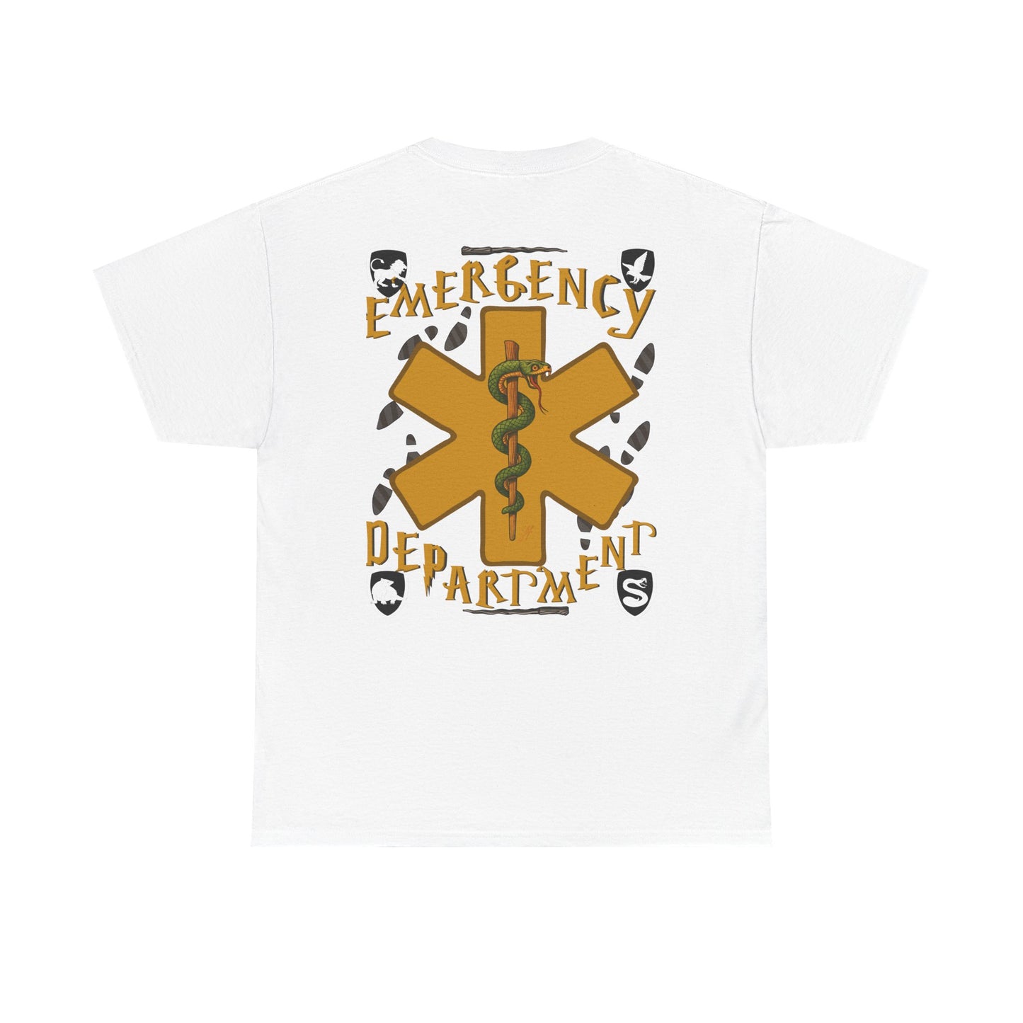 Gryffin Grit – Emergency Department Warrior Tee Emergency Department Crew Tee potter loving healthcare emergency department Unisex Heavy Cotton Tee