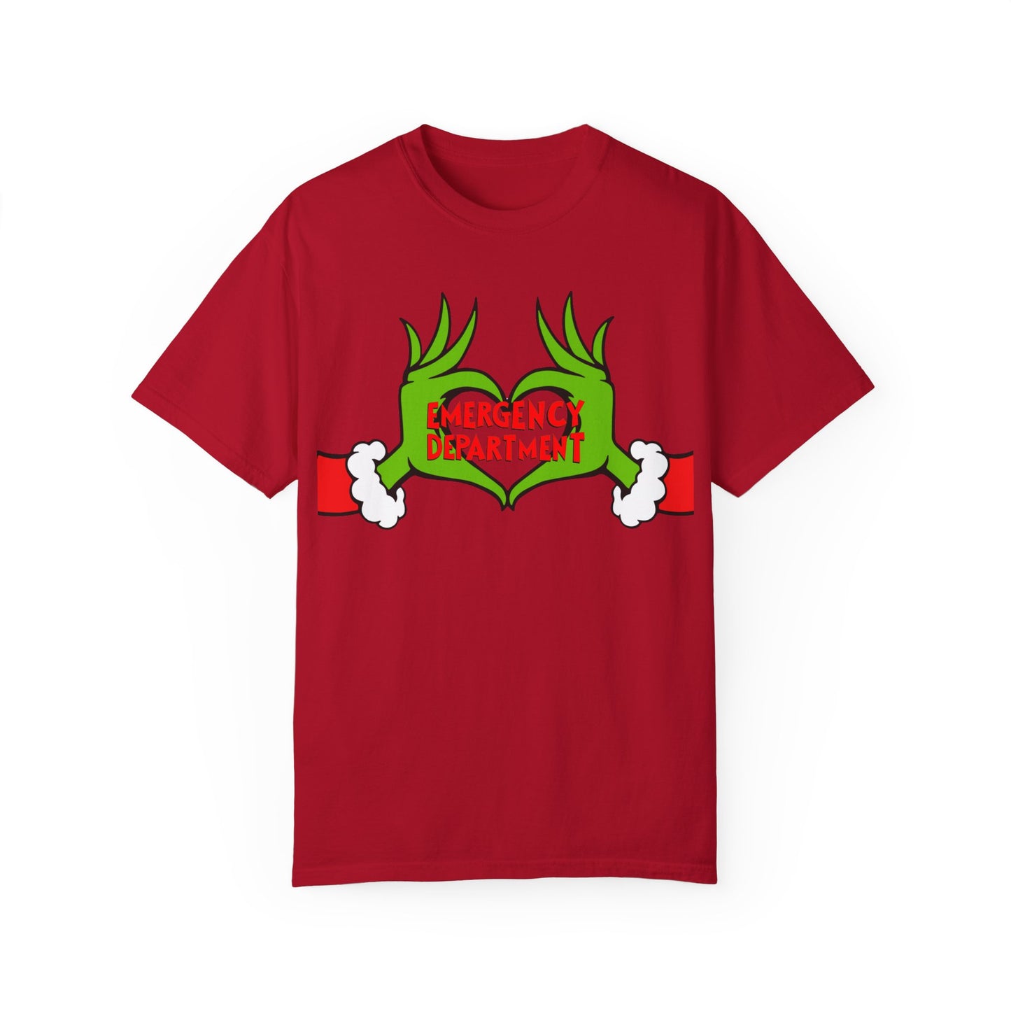 Grinch Emergency Department T-shirt, Christmas EMS Tee, Funny Nurse Doctor Shirt, Holiday Medical Gift, Hospital Staff Apparel