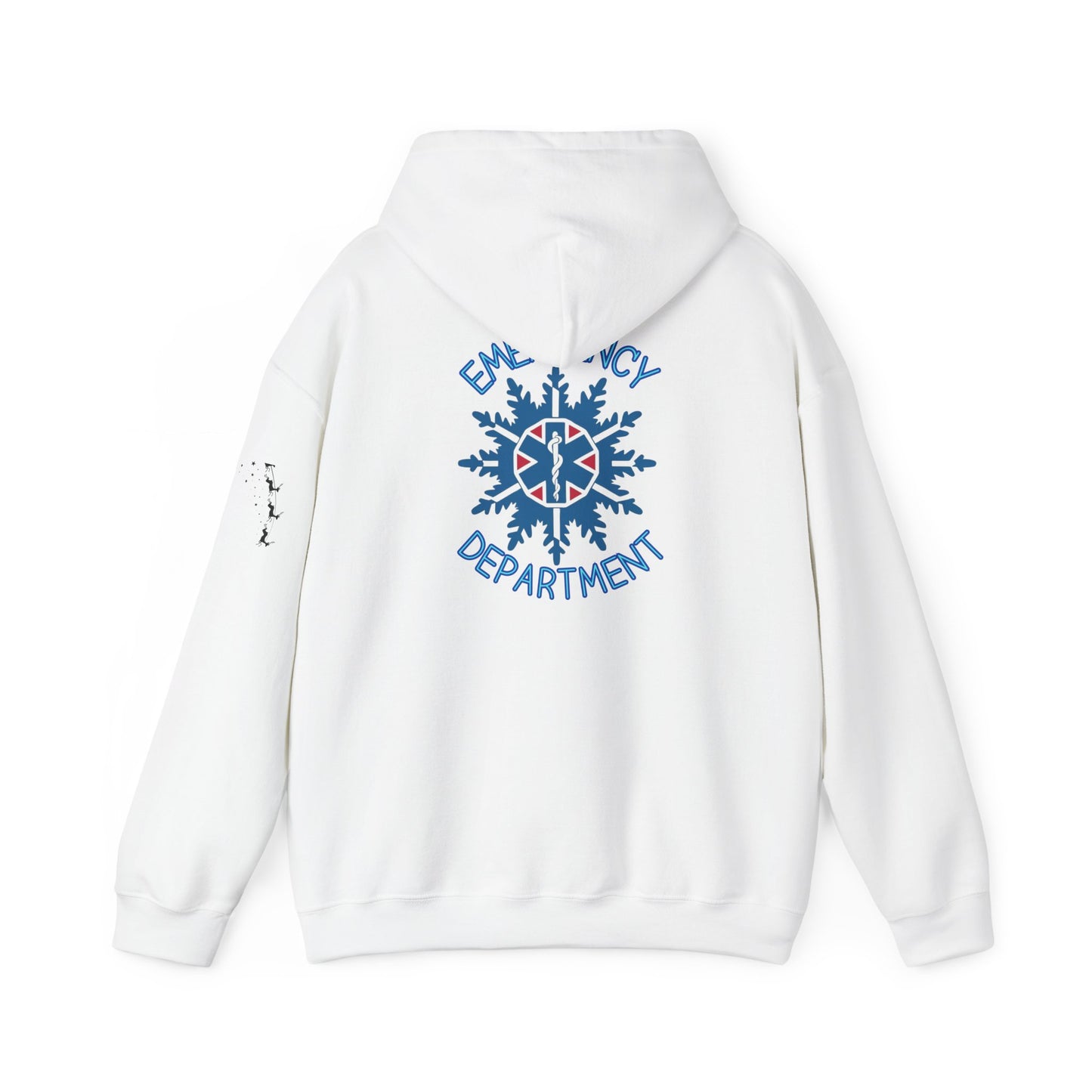 Holiday snowflake emergency department Unisex Heavy Blend™ Hooded Sweatshirt