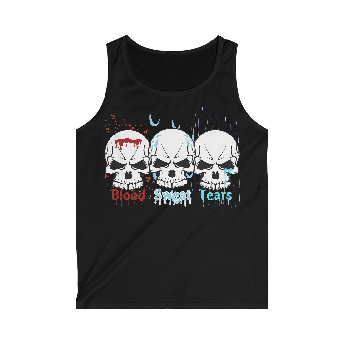 Men's gym gear blood sweat and tears Softstyle Tank Top