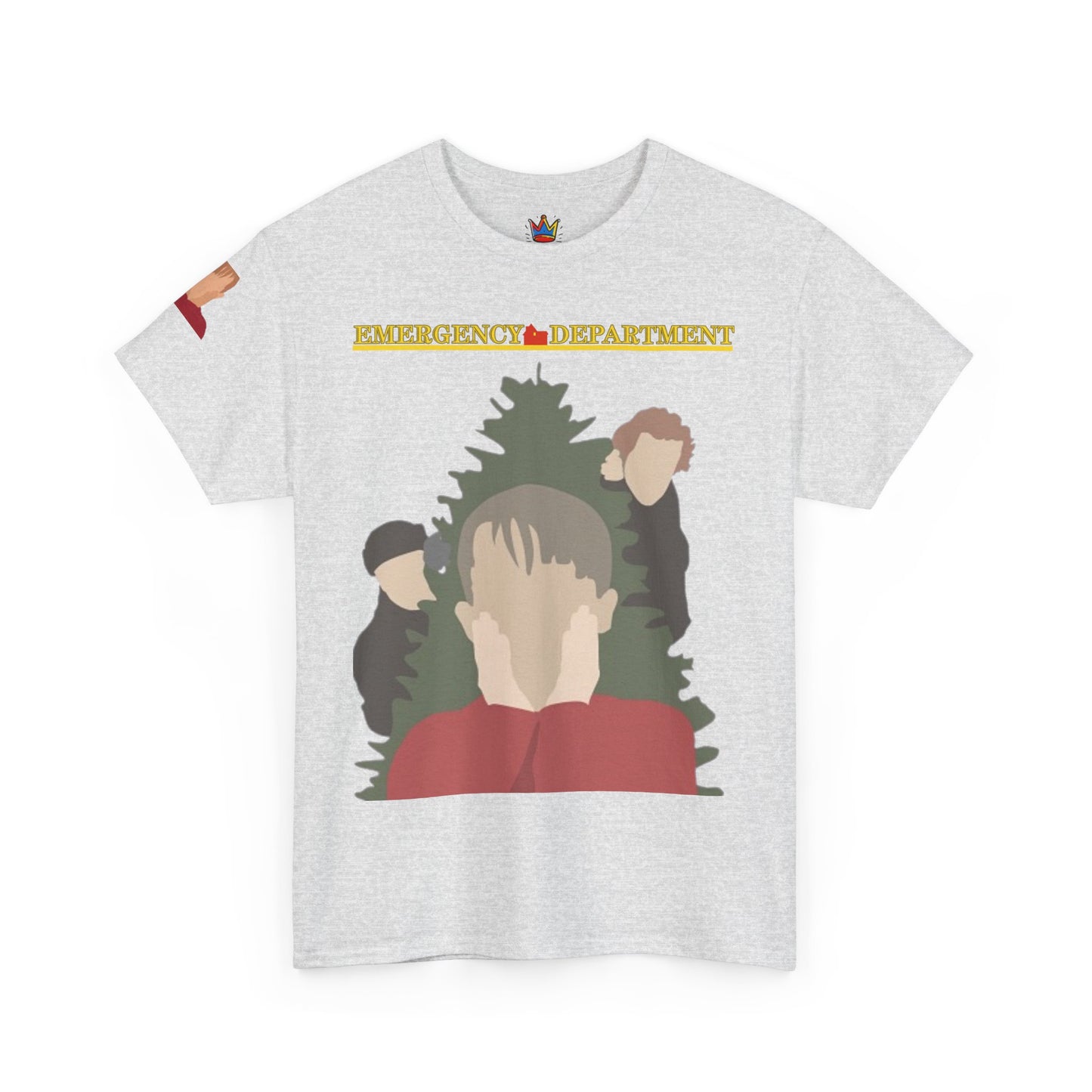 Home Alone in the ED Christmas themed Unisex Heavy Cotton Tee