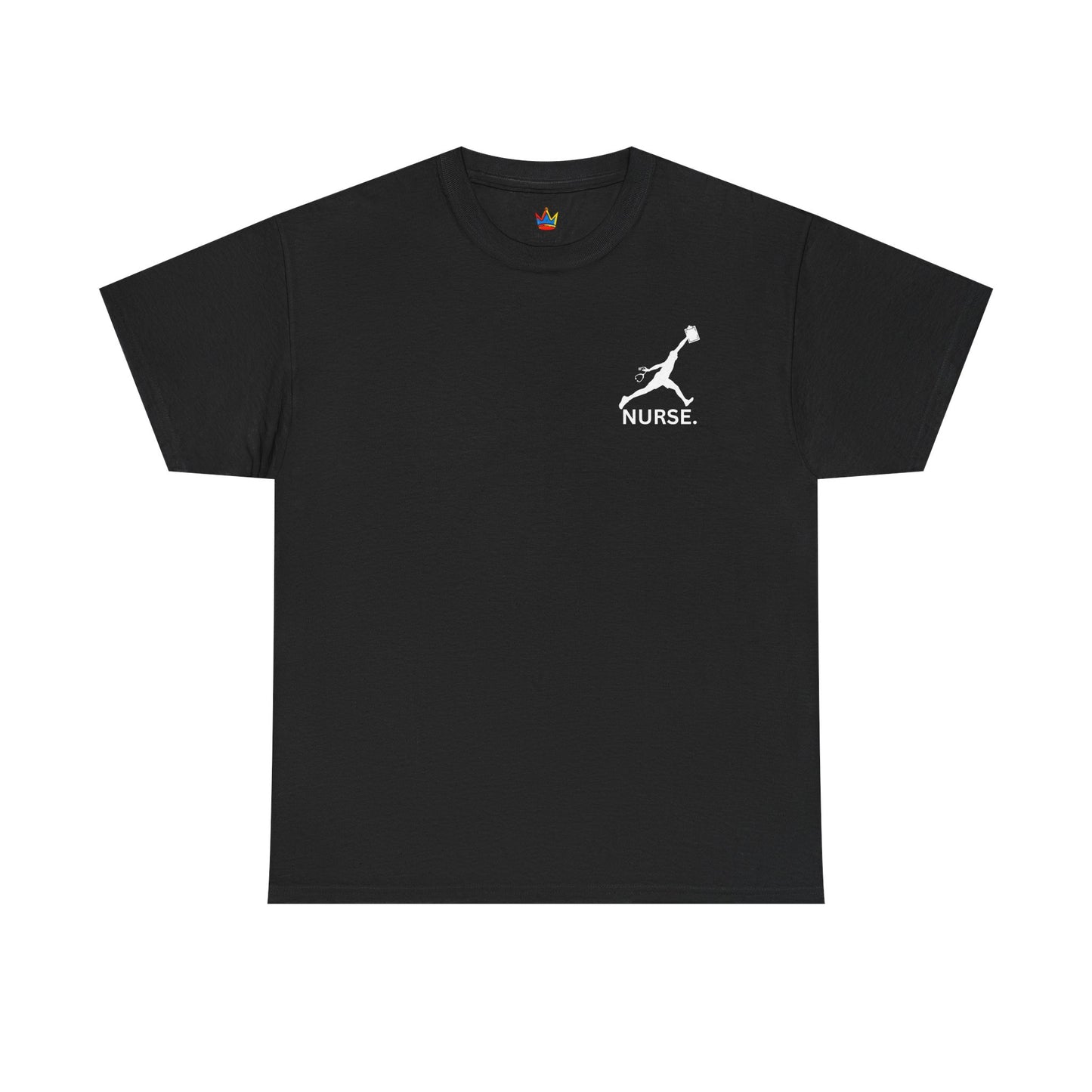 Jumpman Nurse T-Shirt Bold Multicolor Athletic Nurse Shirt, Unisex Heavy Cotton Tee, Nursing Graduation Gift, RN Nursing Staff Shirt