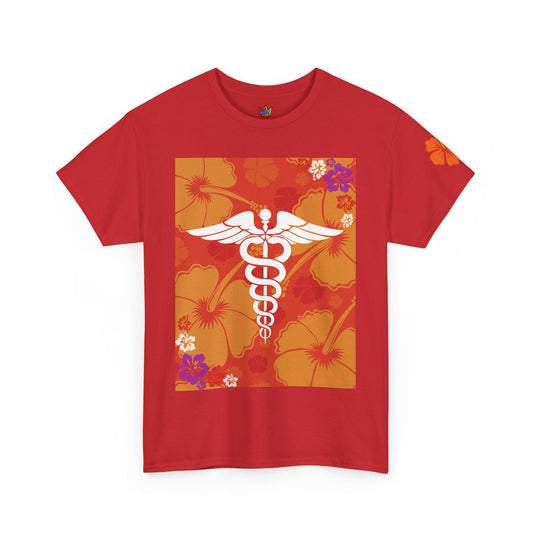 Hawaiian healthcare worker t shirt summer gift for healthcare heroes Unisex Heavy Cotton Tee