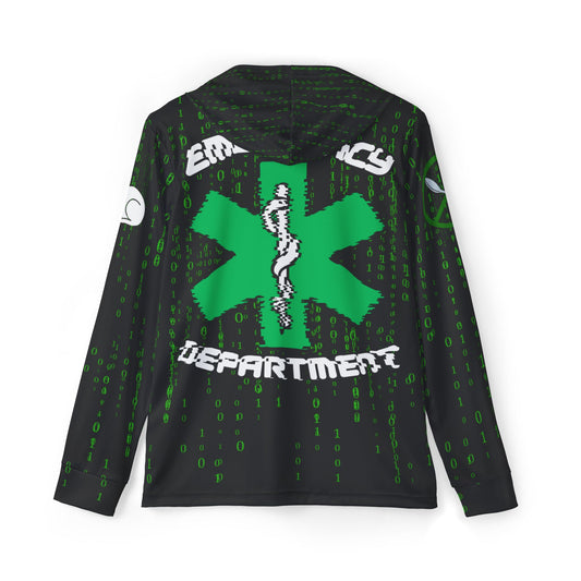 Escape the Matrix Code Emergency Department Sports Warmup Hoodie (AOP)
