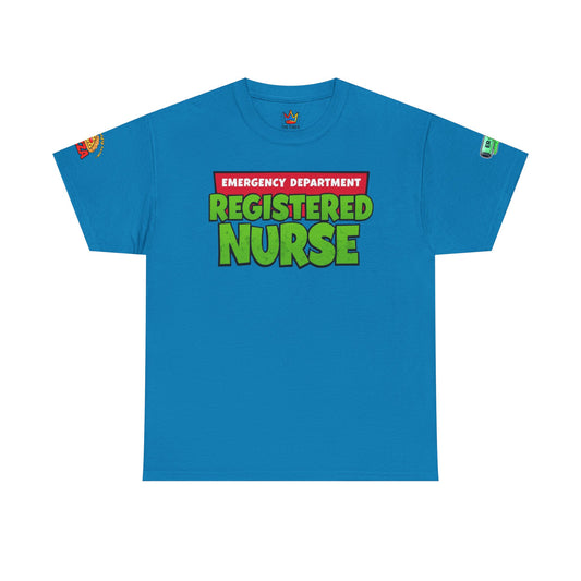 Pizza time, ER RN tee shirt nostalgic turtle power