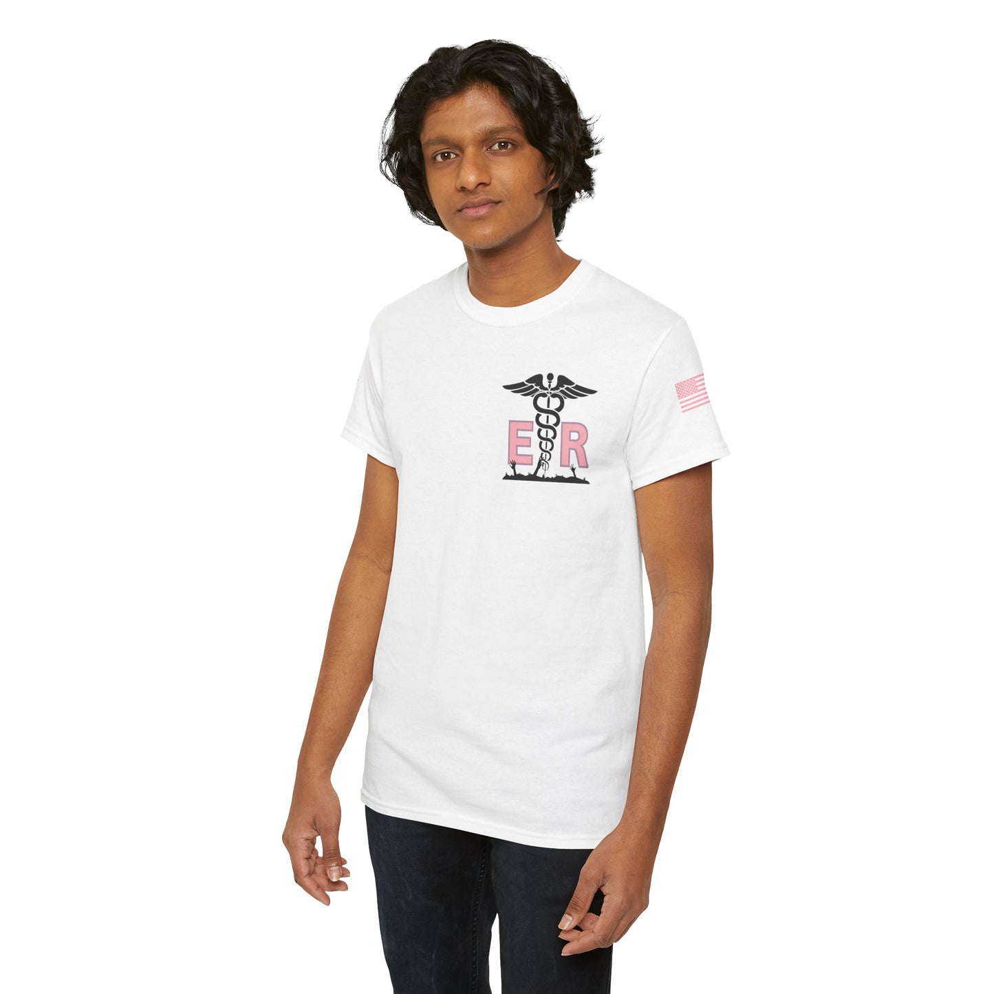ER Halloween strawberry moon Night of the Living Dead t shirt Unisex Heavy Cotton Tee