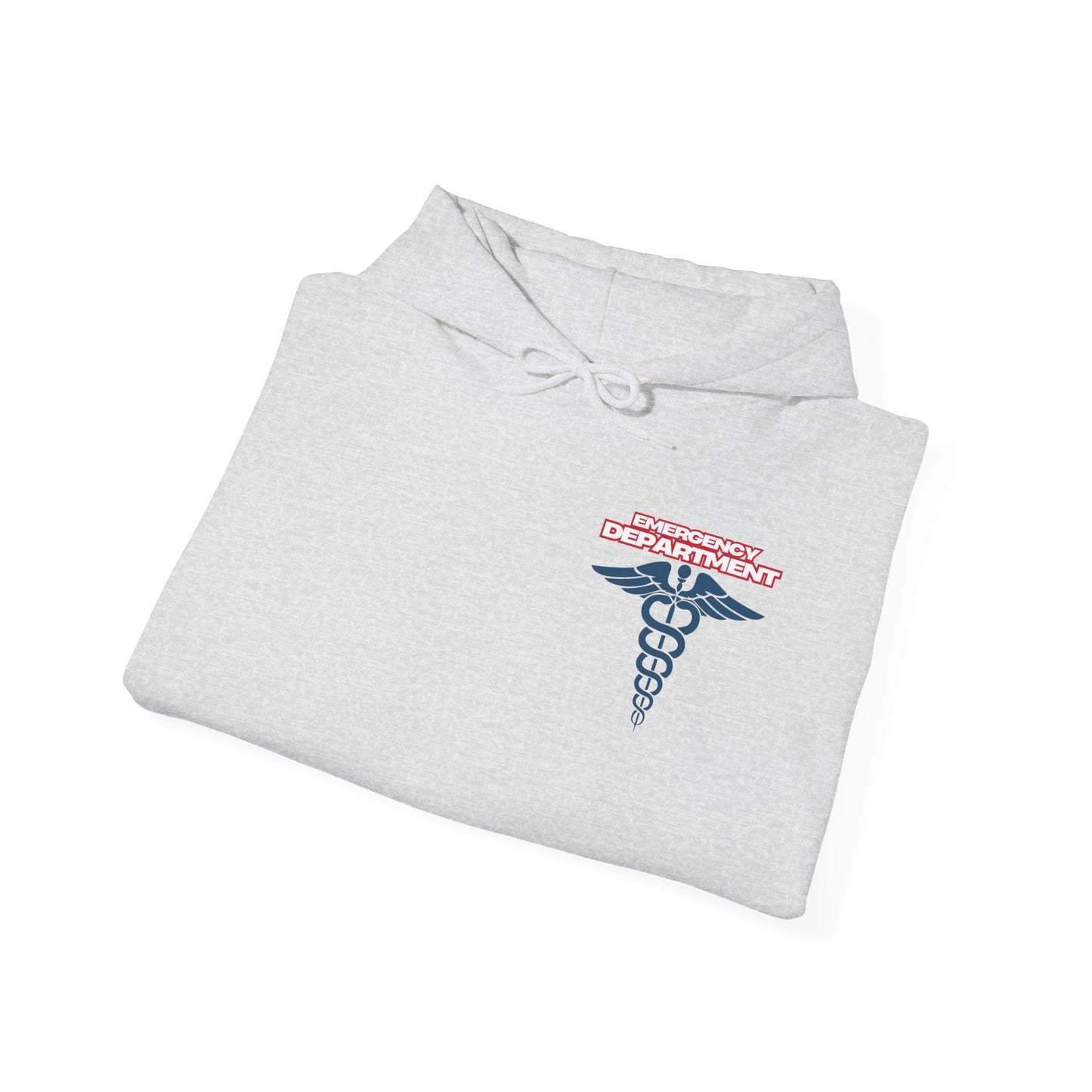 Patriotic ER Hoodie EMS American Flag Sweatshirt  Unisex First Responder Apparel Medical Caduceus Hoodie for ER and Healthcare Workers vs