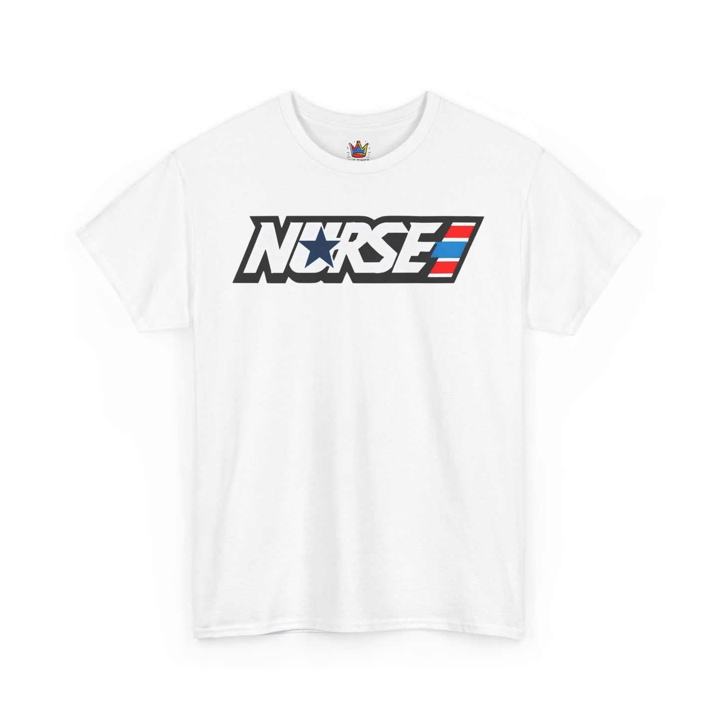 Nurse patriotic 80s themed Unisex Heavy Cotton Tee