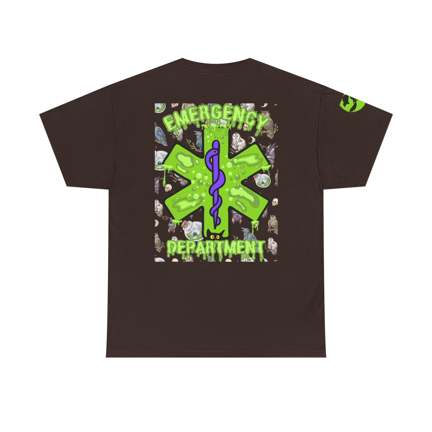 Witches Boiling Cauldron Halloween themed emergency department Unisex Heavy Cotton Tee
