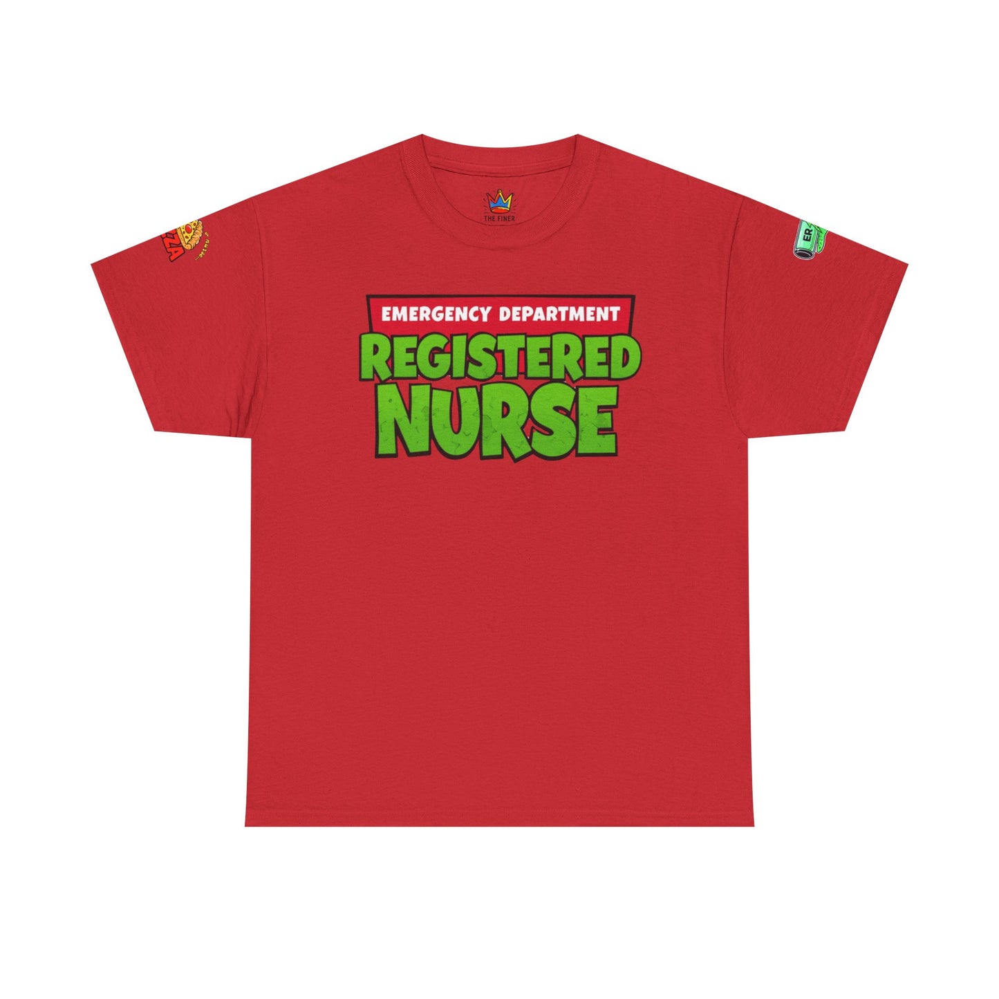 Pizza time, ER RN tee shirt nostalgic turtle power