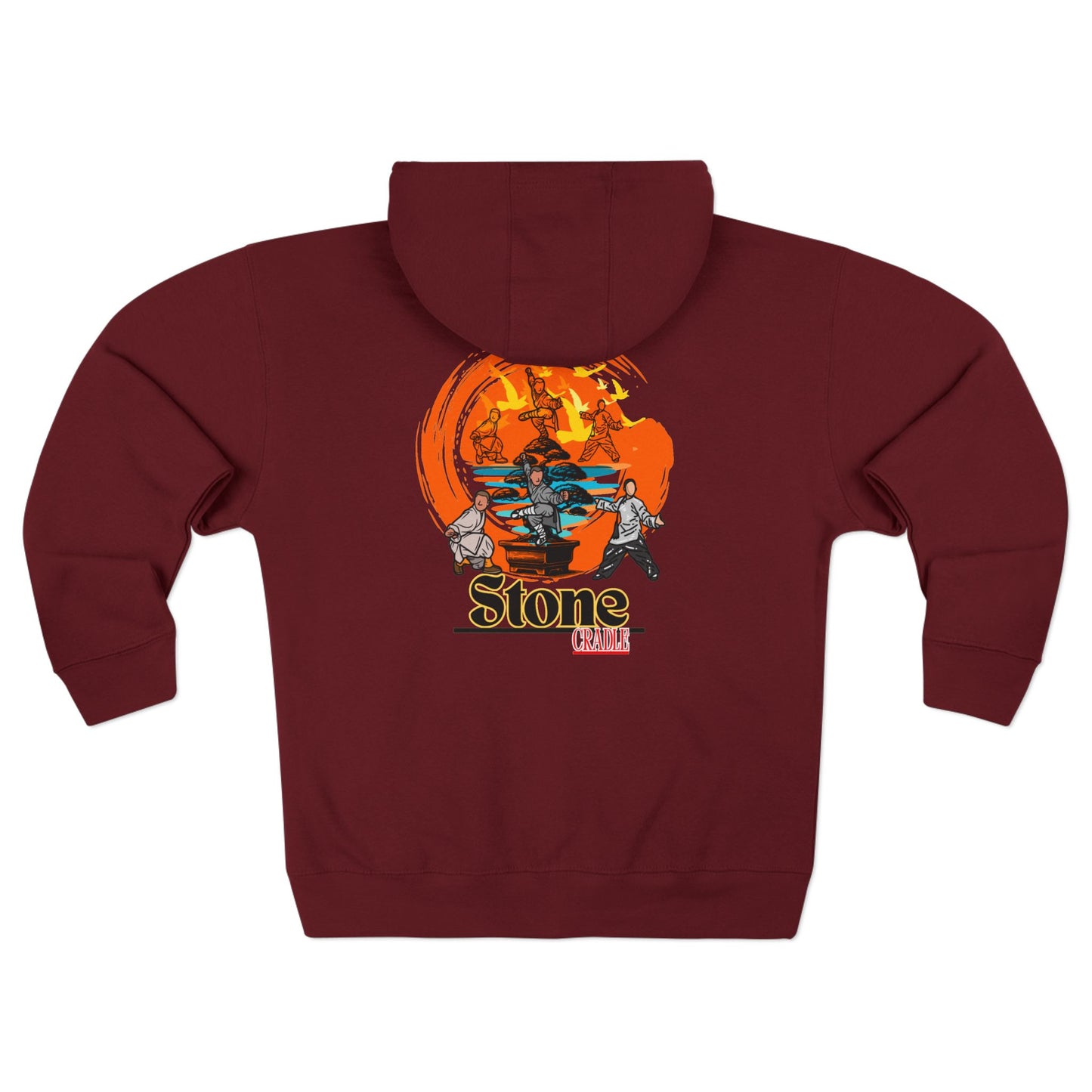 Zipper hoodie, (STONE CRADLE) boxing
