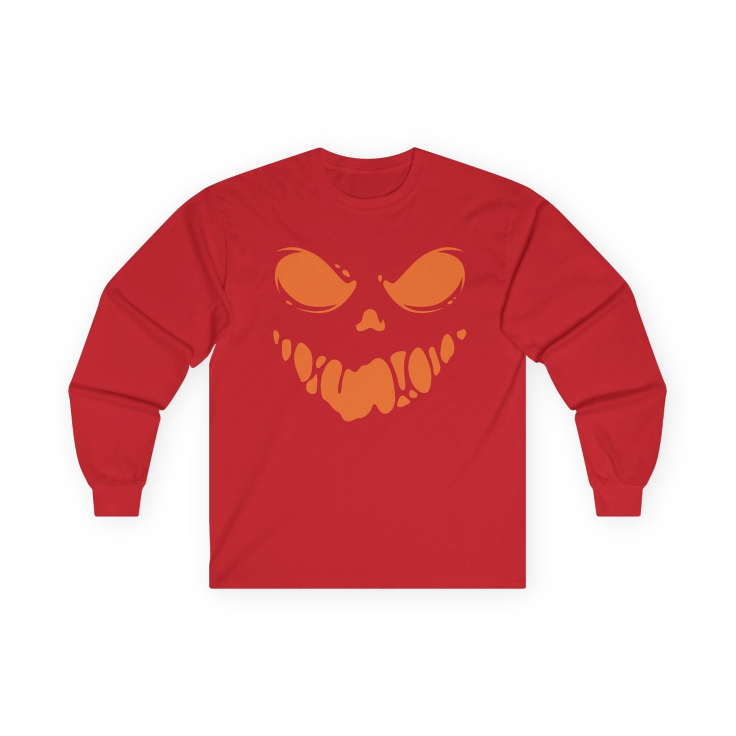 Spooky Jack O Lantern Emergency Department Halloween Unisex Ultra Cotton Long Sleeve Tee
