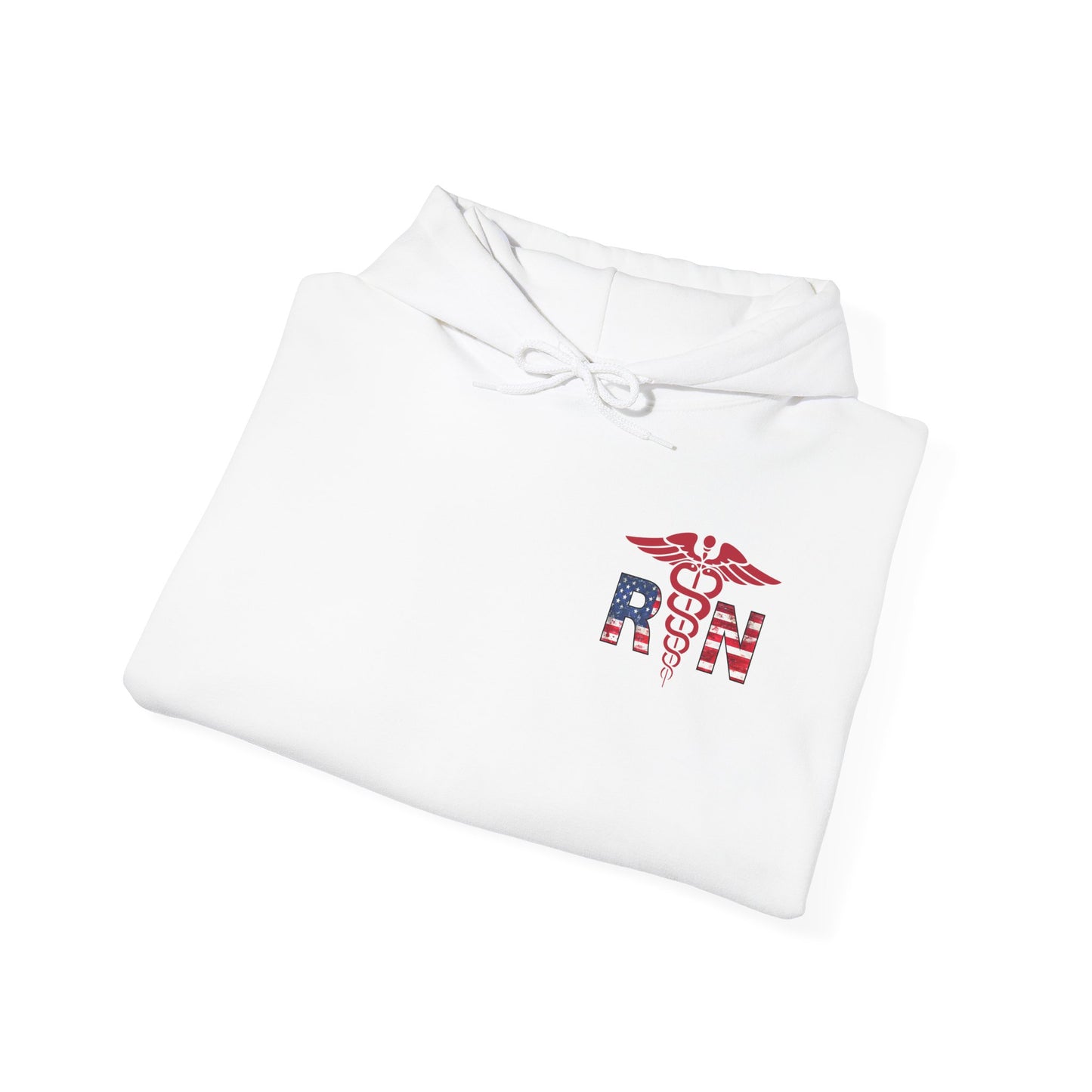 Patriotic RN Hoodie Independence Day gift for nurse Unisex Heavy Blend™ Hooded Sweatshirt