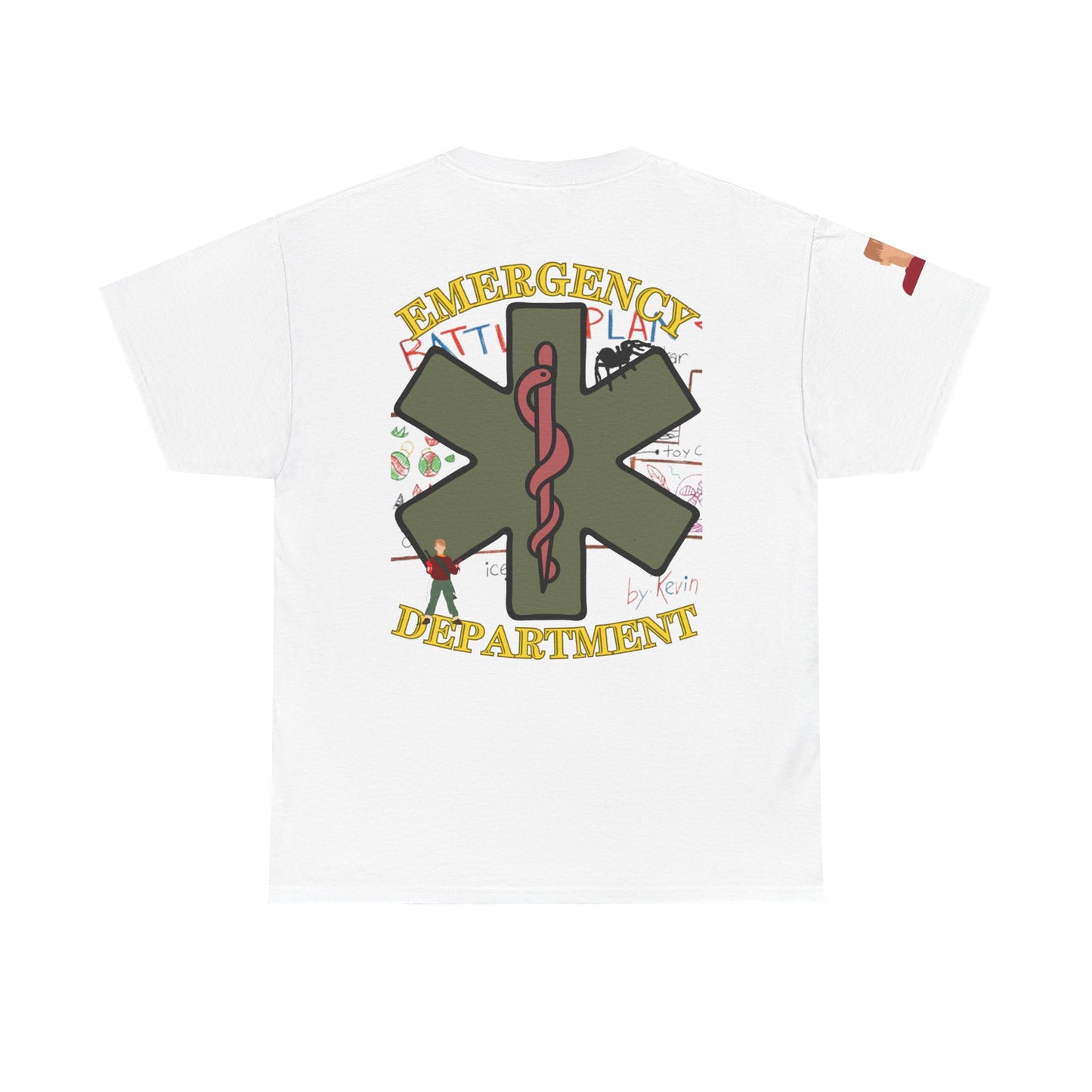 Home Alone in the ED Christmas themed Unisex Heavy Cotton Tee