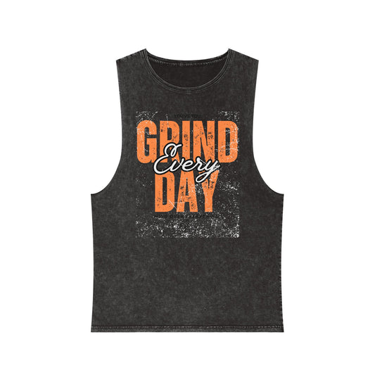 Grind everyday workout Unisex Stonewash Tank Top