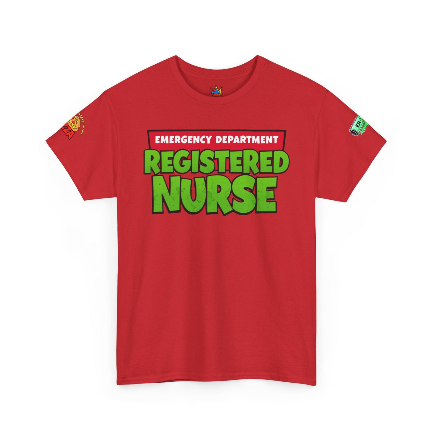 Pizza time, ER RN tee shirt nostalgic turtle power
