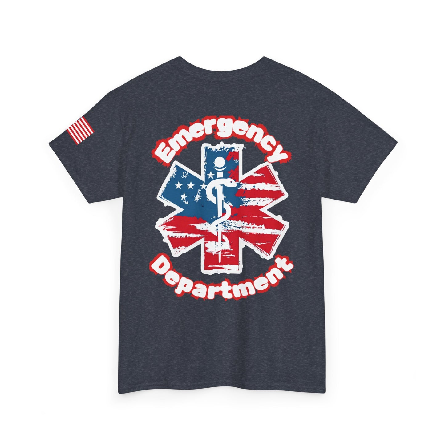 Patriotic Emergency Department T shirt gift for healthcare worker American flag star of life ED t-shirt