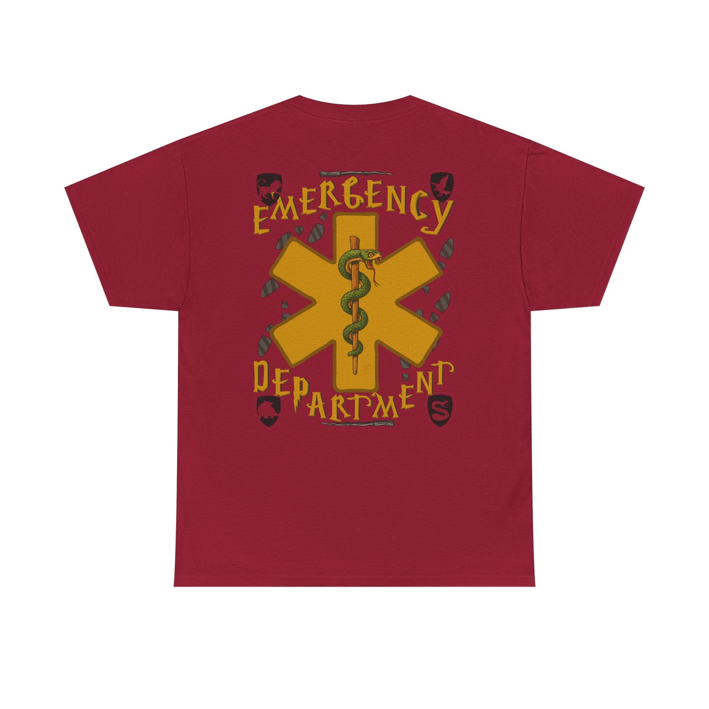 Gryffin Grit – Emergency Department Warrior Tee Emergency Department Crew Tee potter loving healthcare emergency department Unisex Heavy Cotton Tee