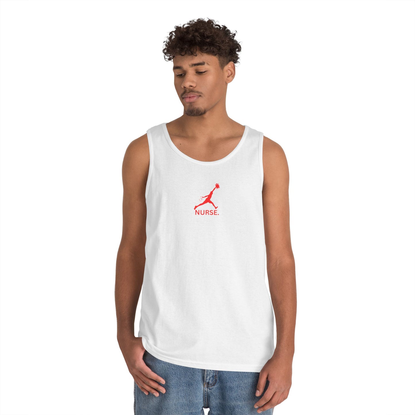 Jumpman nurse work out gear Unisex Heavy Cotton Tank Top