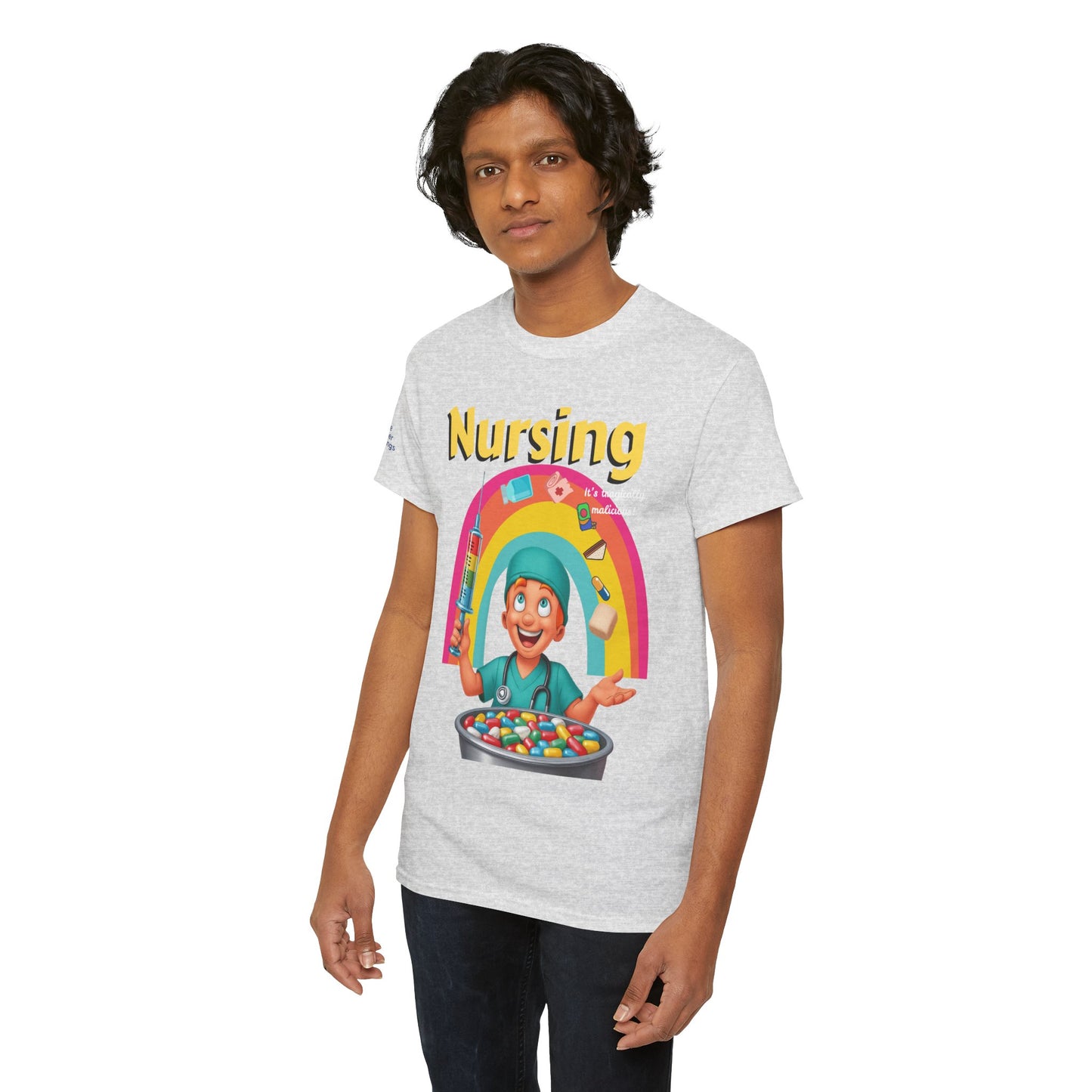 Nursing, it’s tragically malicious breakfast cereal tee Unisex Heavy Cotton Tee