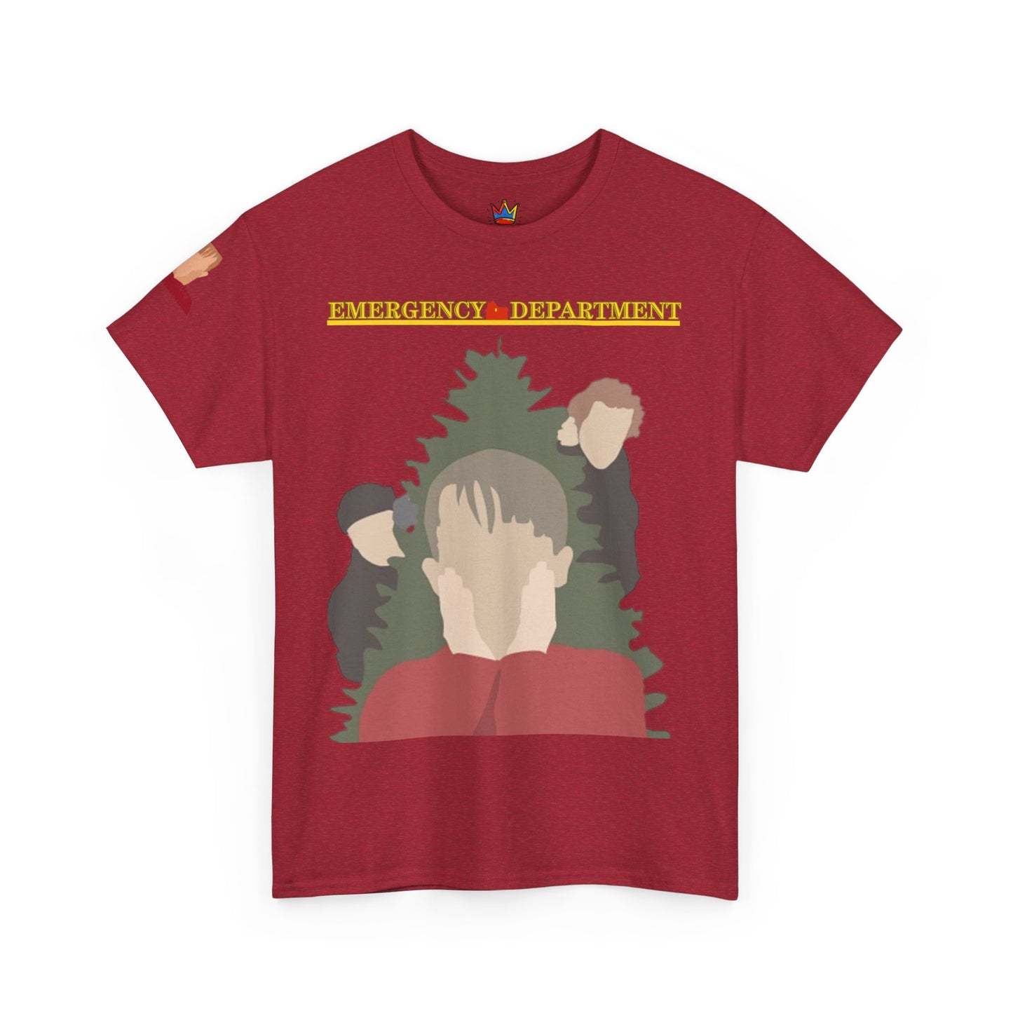 Home Alone in the ED Christmas themed Unisex Heavy Cotton Tee