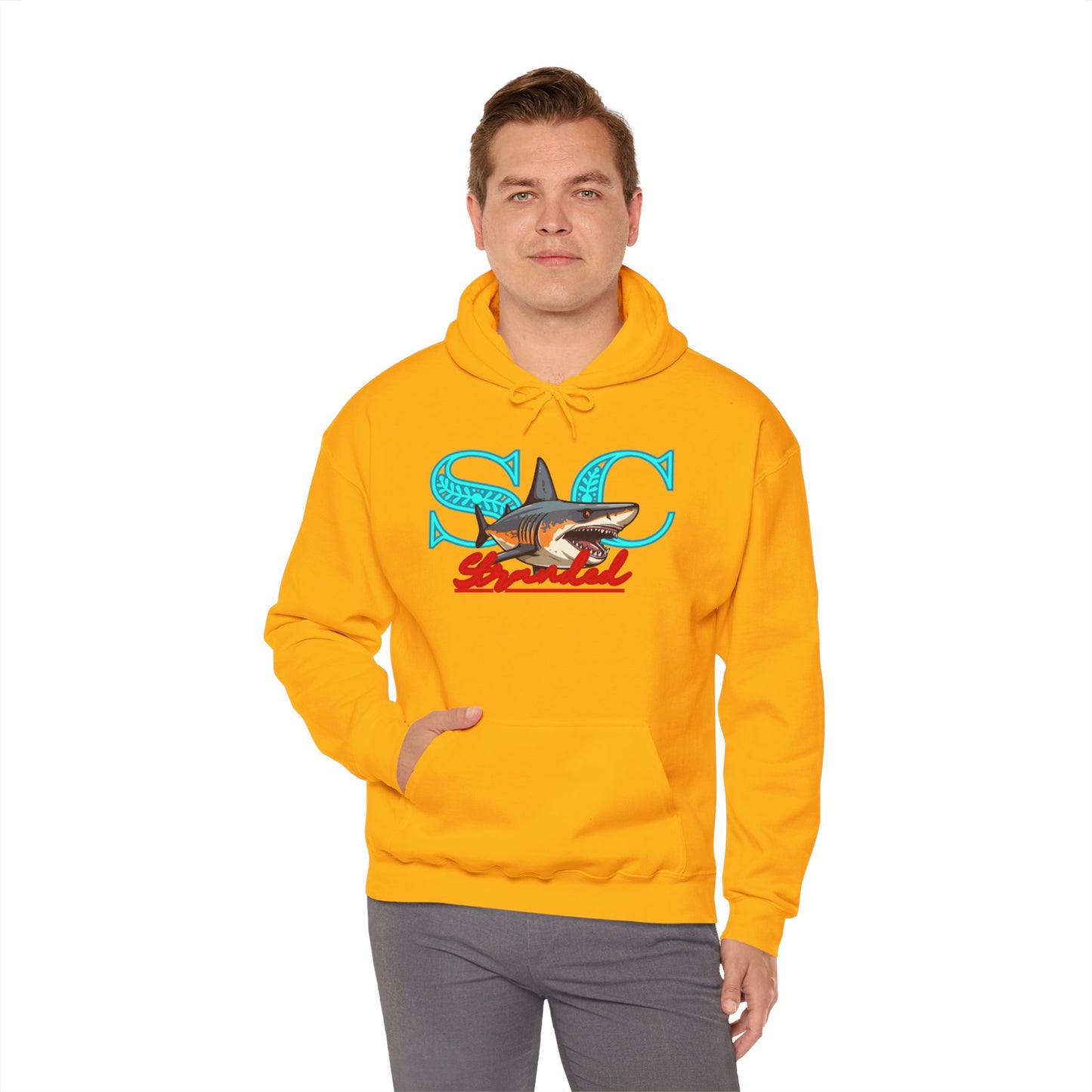 Hooded sweat shirt (stone cradle) stranded line