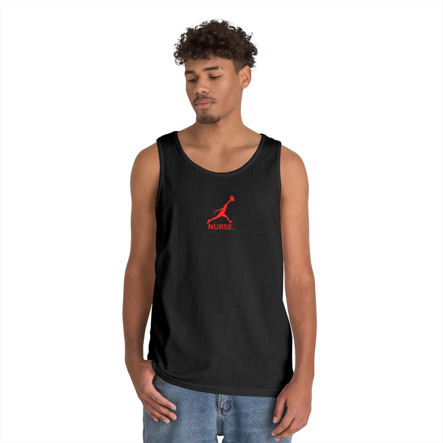 Jumpman nurse work out gear Unisex Heavy Cotton Tank Top