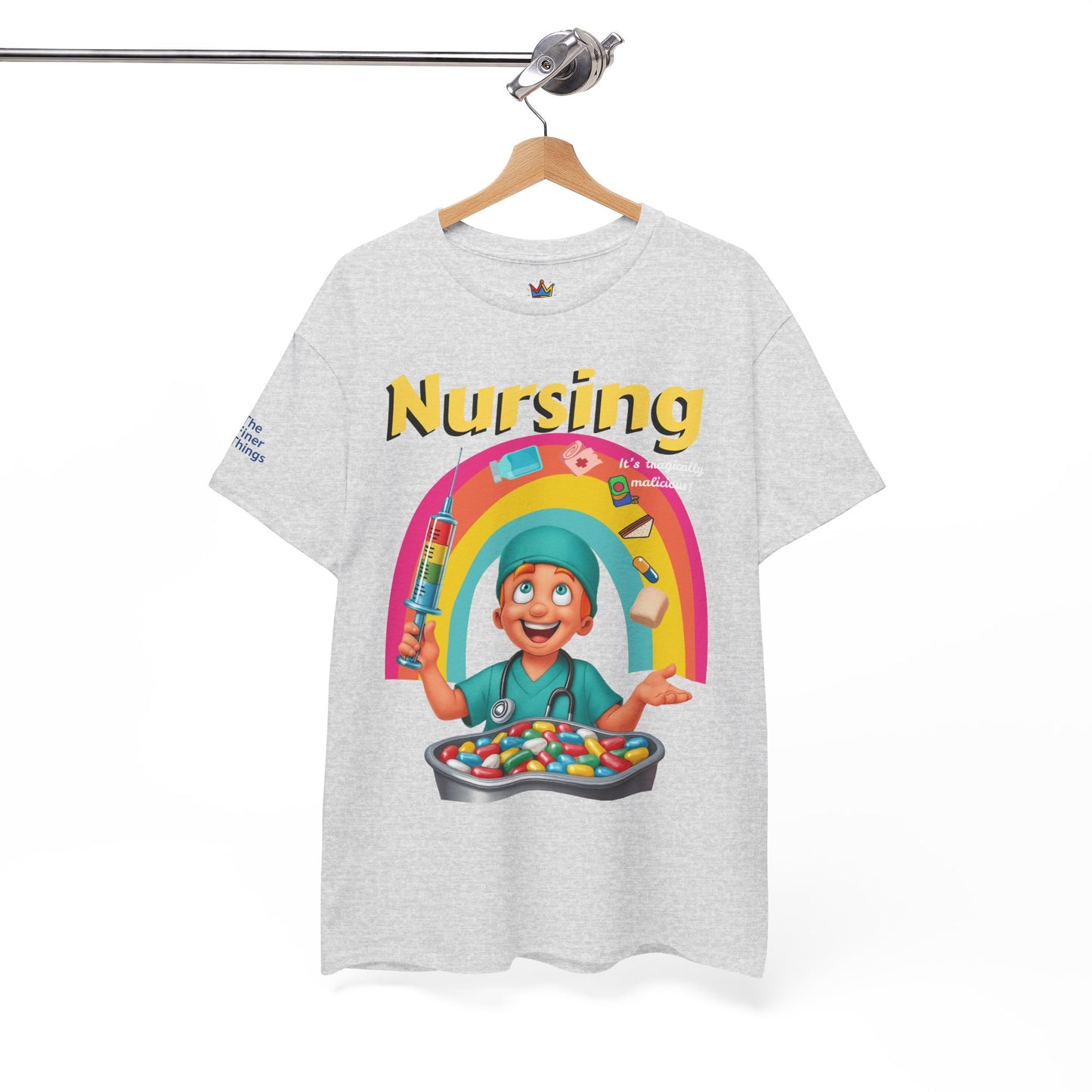 Nursing, it’s tragically malicious breakfast cereal tee Unisex Heavy Cotton Tee