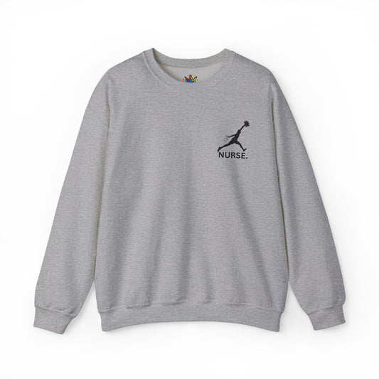 Jumpman nurse week gift embroidered Unisex Heavy Blend™ Crewneck Sweatshirt