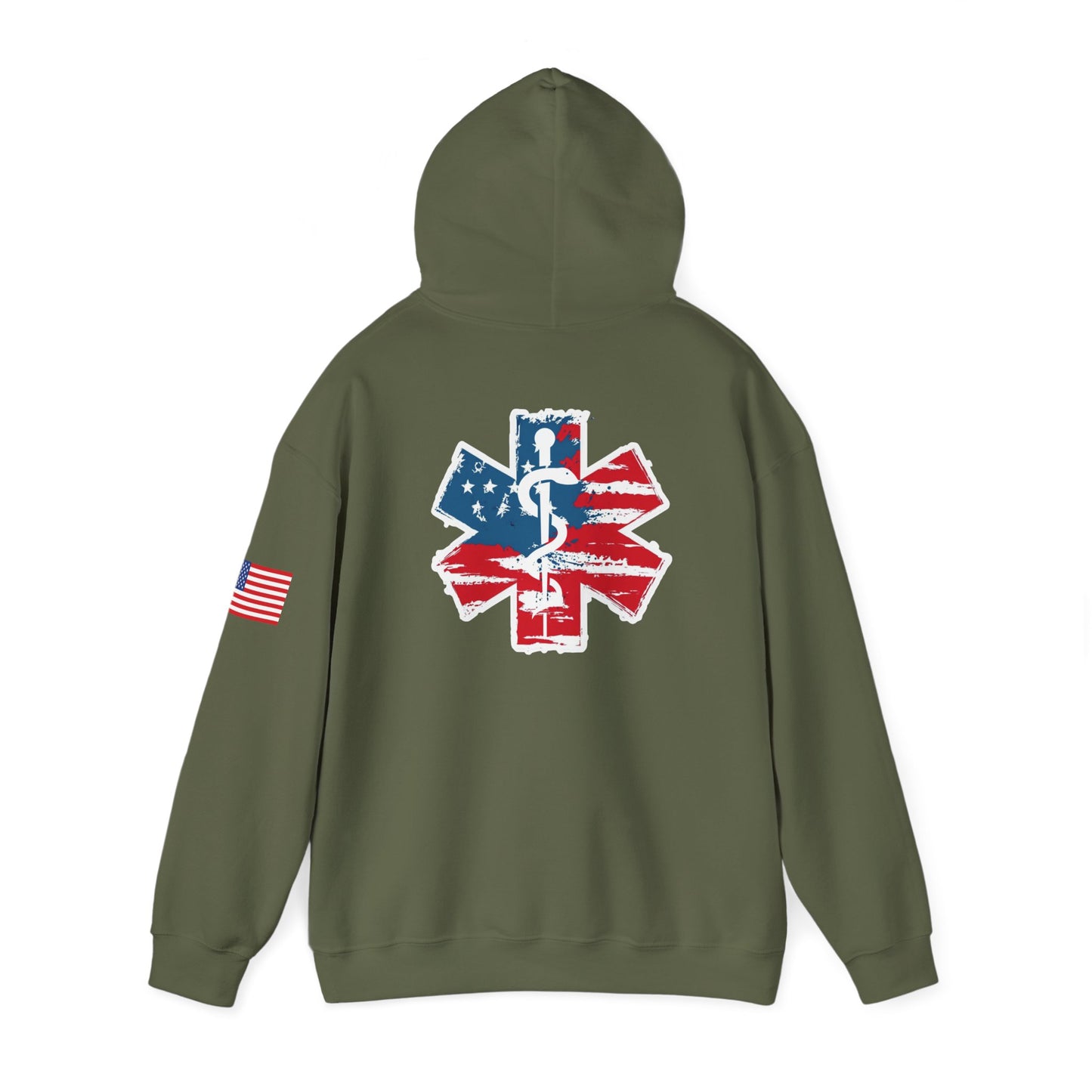 Patriotic RN Hoodie Independence Day gift for nurse Unisex Heavy Blend™ Hooded Sweatshirt