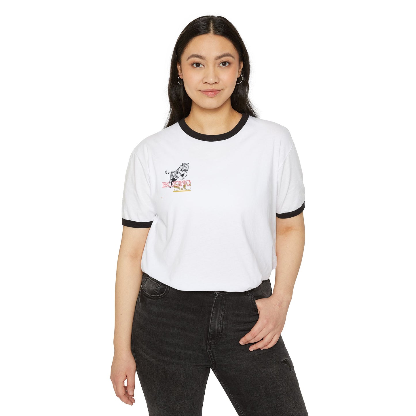 Unisex Cotton Ringer T-Shirt. stone cradle boxing