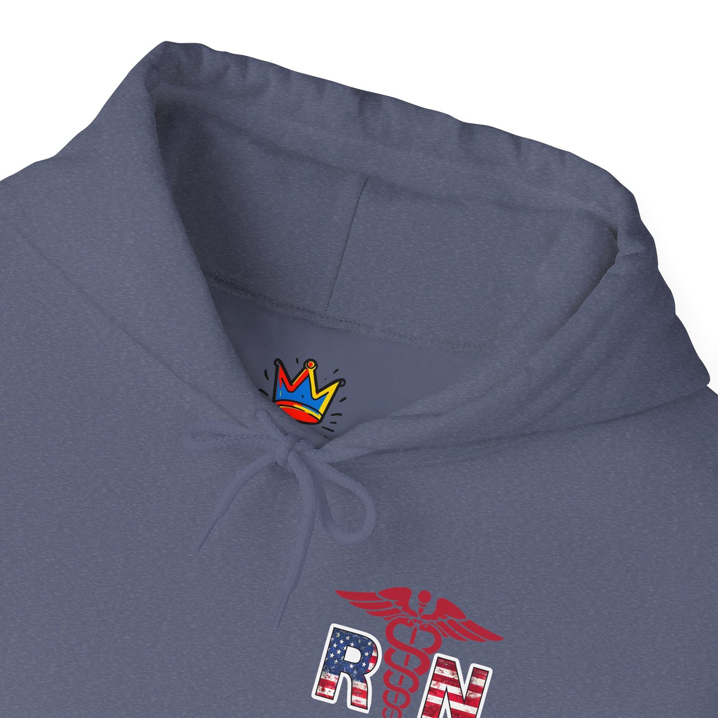 Patriotic RN Hoodie Independence Day gift for nurse Unisex Heavy Blend™ Hooded Sweatshirt