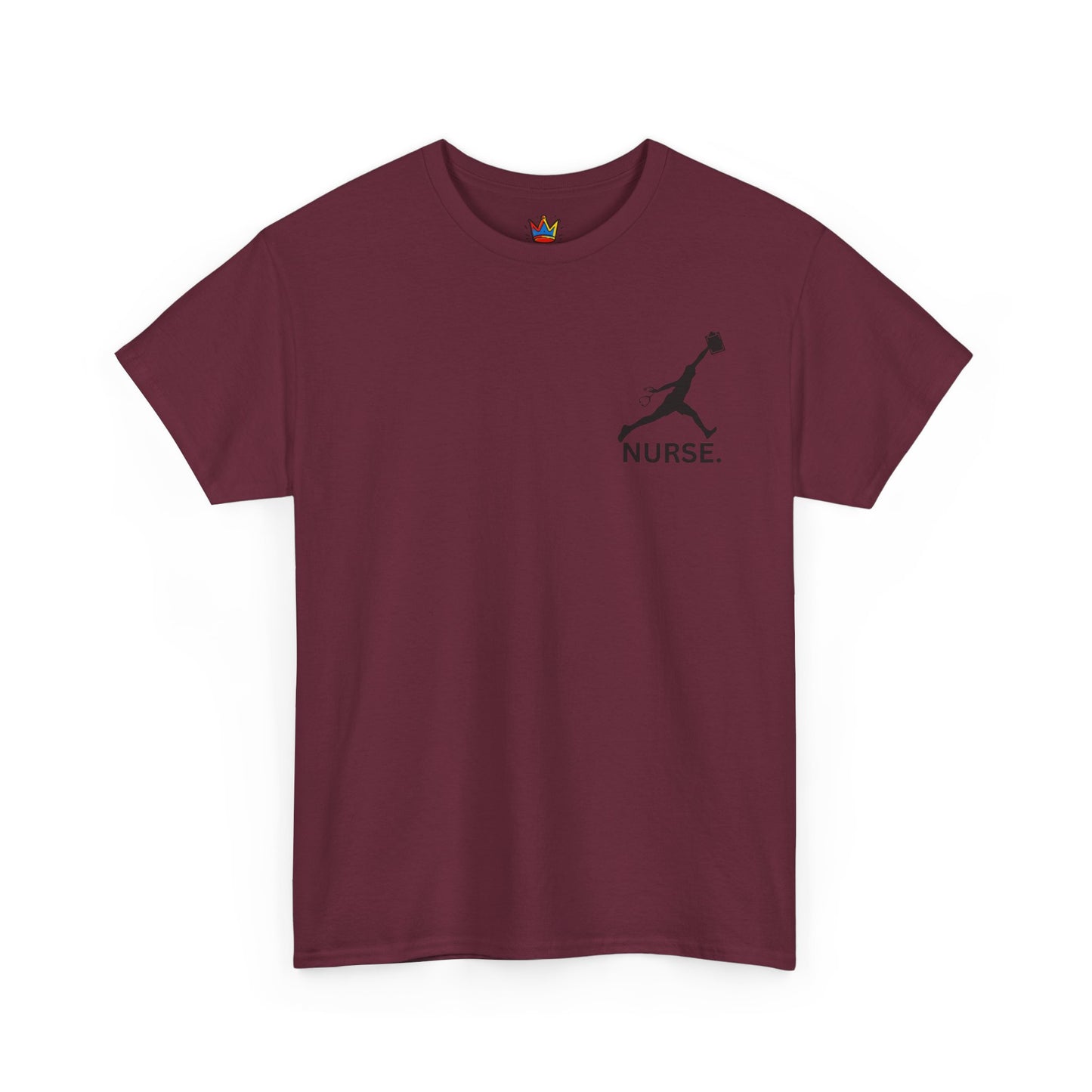 Jumpman Nurse T Shirt Bold Multicolor Athletic Nurse Shirt, Unisex Heavy Cotton Tee, Nursing Graduation Gift, RN Medical Staff Shirt