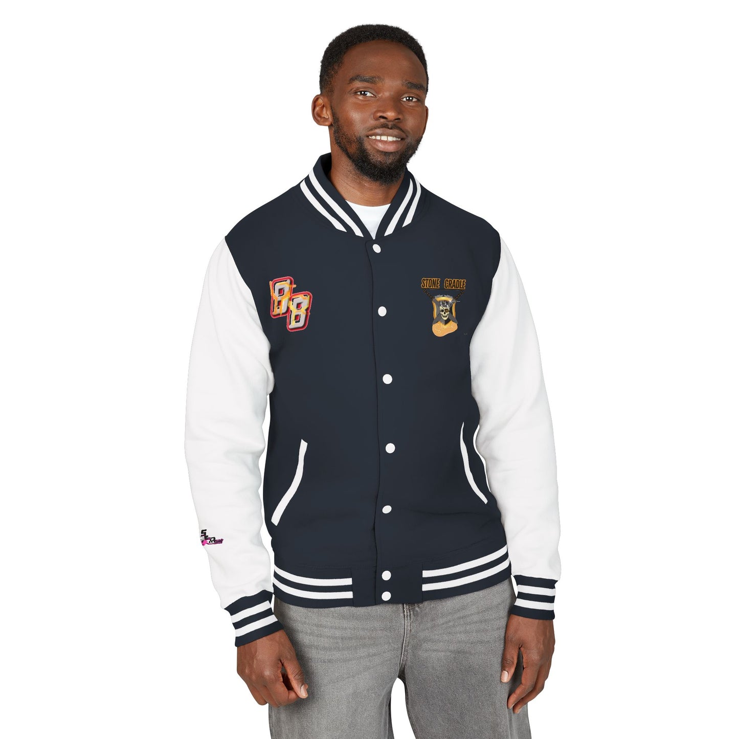 Unisex Heavyweight Letterman Jacket (Stone Cradle)