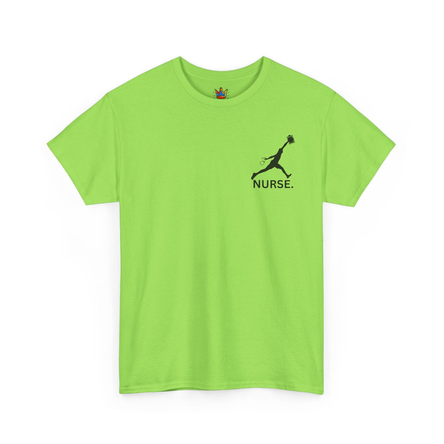Jumpman Nurse T Shirt Bold Multicolor Athletic Nurse Shirt, Unisex Heavy Cotton Tee, Nursing Graduation Gift, RN Medical Staff Shirt
