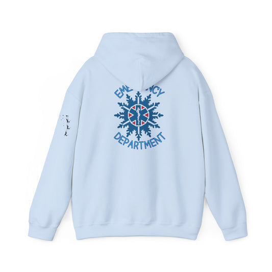 Holiday snowflake emergency department Unisex Heavy Blend™ Hooded Sweatshirt