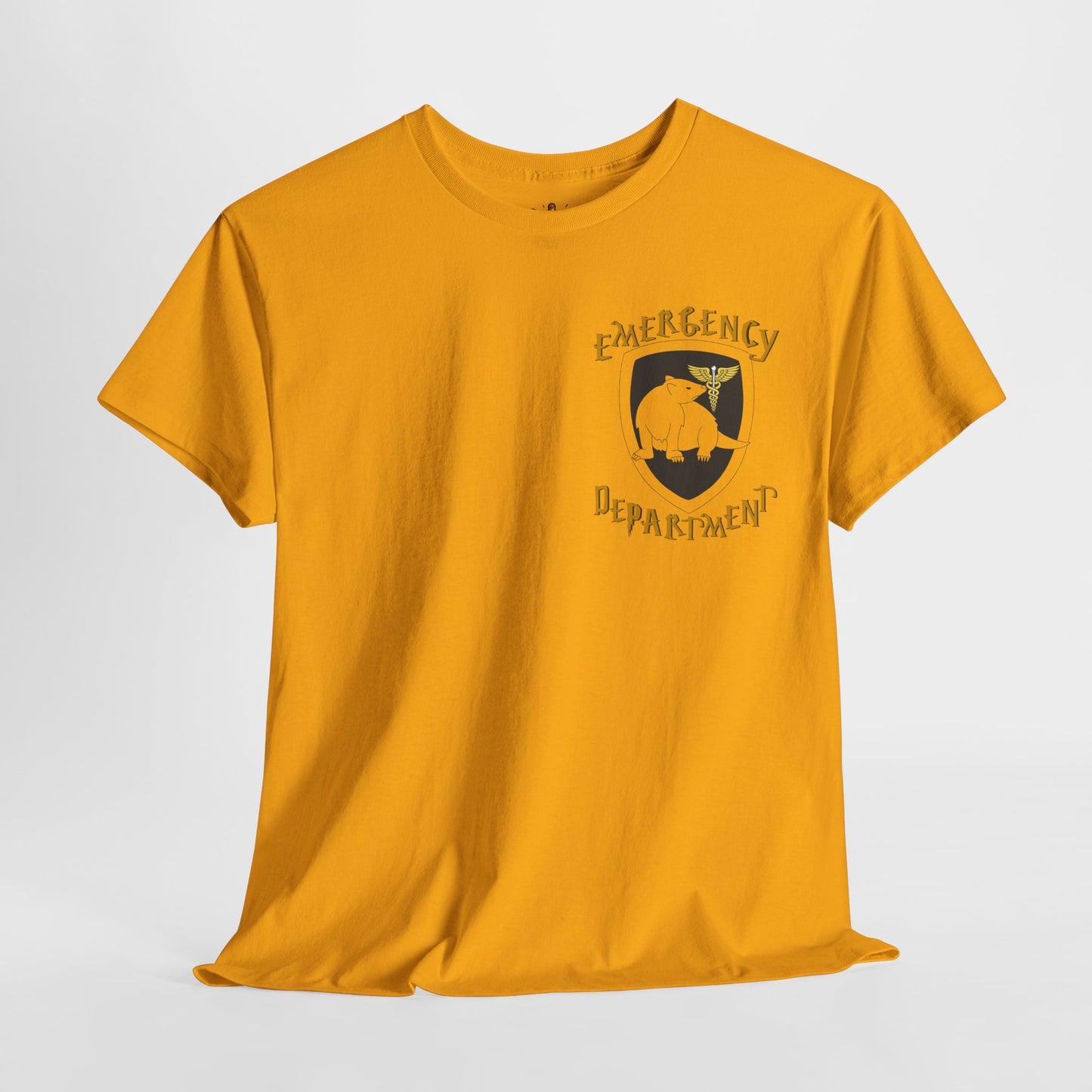 Huffle Healer – Emergency Department Crew Tee potter loving healthcare emergency department Unisex Heavy Cotton Tee