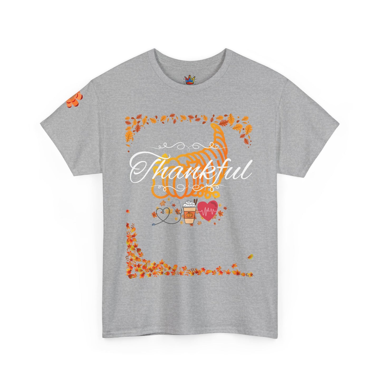 Thankful, Thanksgiving Emergency Department Unisex Heavy Cotton Tee