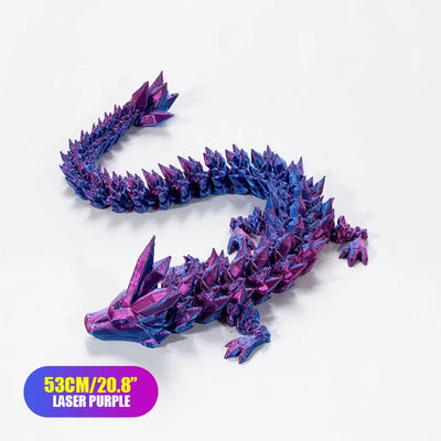 3D Printed Gem Articulated Dragon Rotatable 3D Dragon Toy Mystery Dragon Egg Poseable Joints Fidget Surprise Toy for Autism ADHD