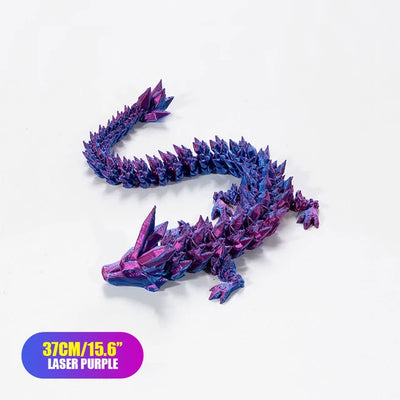 3D Printed Gem Articulated Dragon Rotatable 3D Dragon Toy Mystery Dragon Egg Poseable Joints Fidget Surprise Toy for Autism ADHD