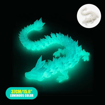 3D Printed Gem Articulated Dragon Rotatable 3D Dragon Toy Mystery Dragon Egg Poseable Joints Fidget Surprise Toy for Autism ADHD