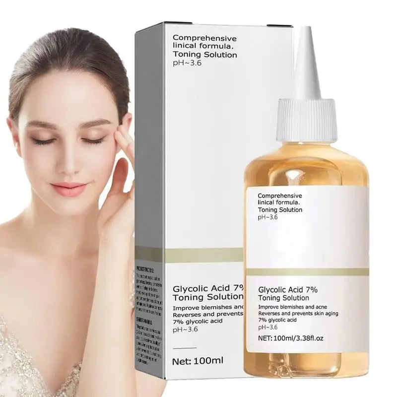 The Glycolic Acid 7% Toning Solution 100Ml Repairing Facial Oil Nourishing Gentle Glycolic Acid Toner Face Essence