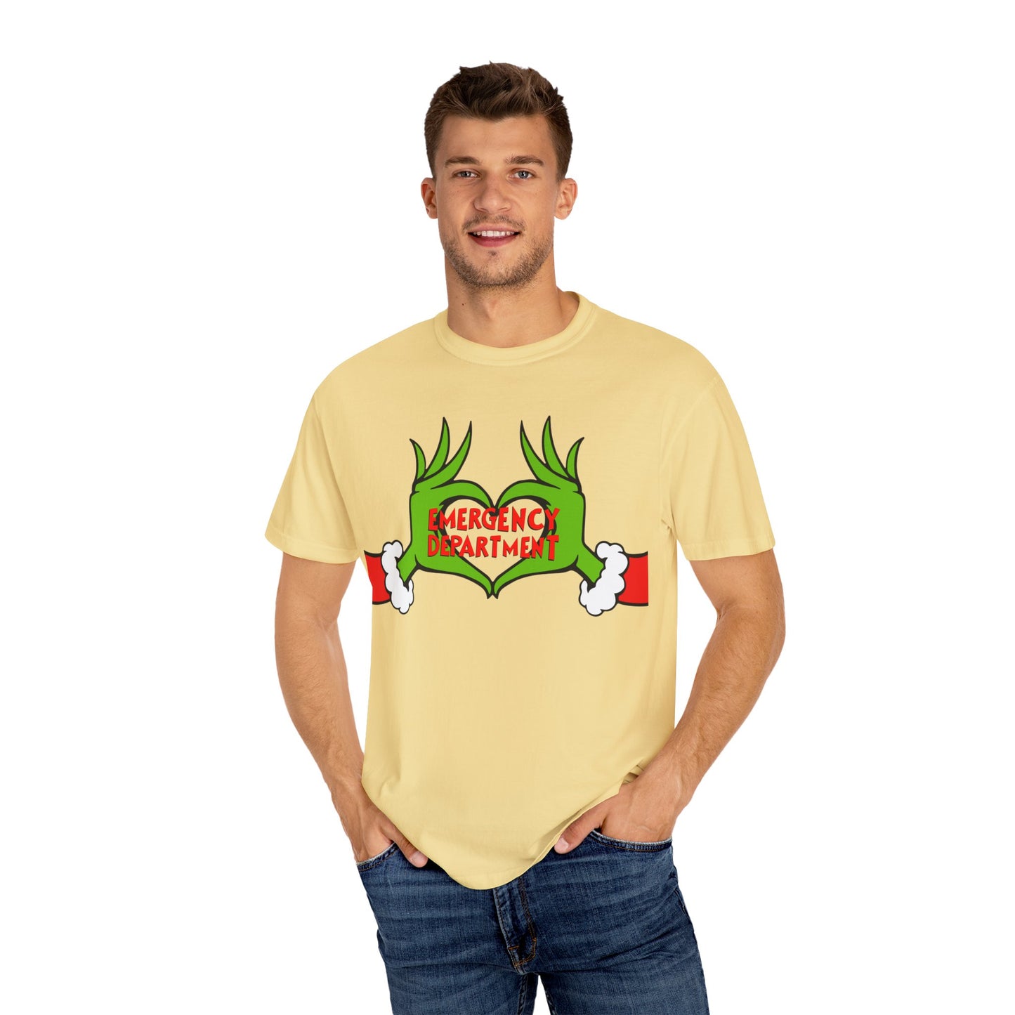 Grinch Emergency Department T-shirt, Christmas EMS Tee, Funny Nurse Doctor Shirt, Holiday Medical Gift, Hospital Staff Apparel