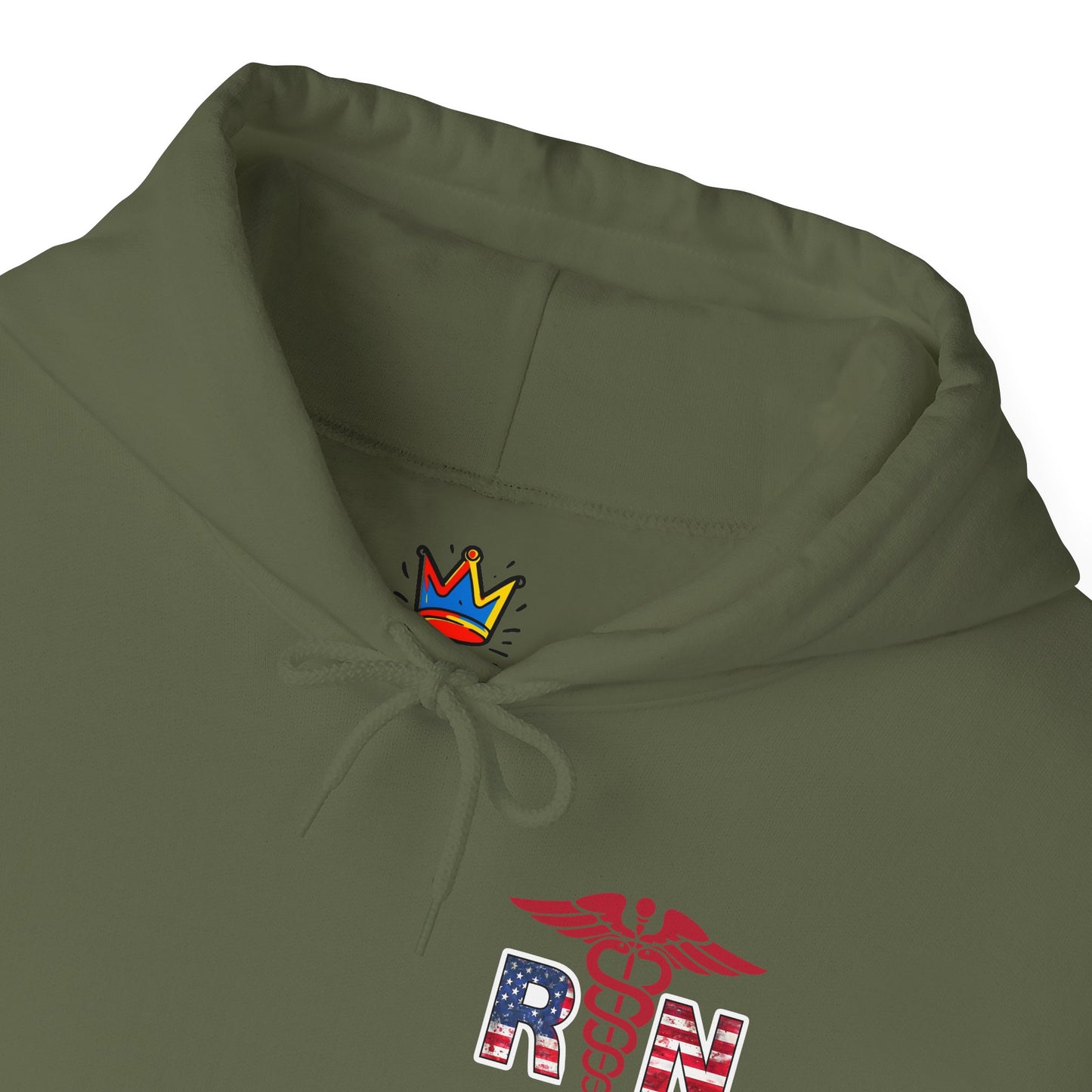 Patriotic RN Hoodie Independence Day gift for nurse Unisex Heavy Blend™ Hooded Sweatshirt