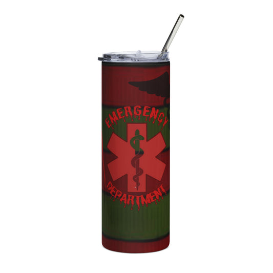 Nightmare in the Emergency Department Halloween scary Freddy Stainless Steel Tumbler, 20oz