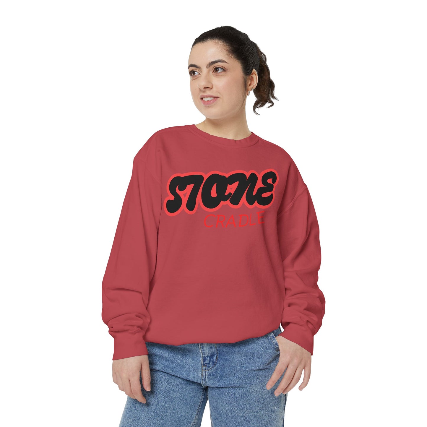 Unisex Garment-Dyed stone cradle sweat shirt