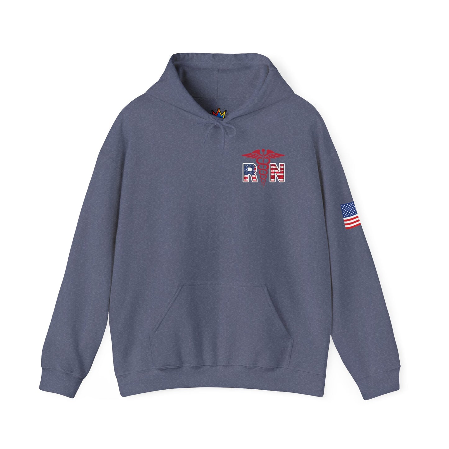 Patriotic RN Hoodie Independence Day gift for nurse Unisex Heavy Blend™ Hooded Sweatshirt