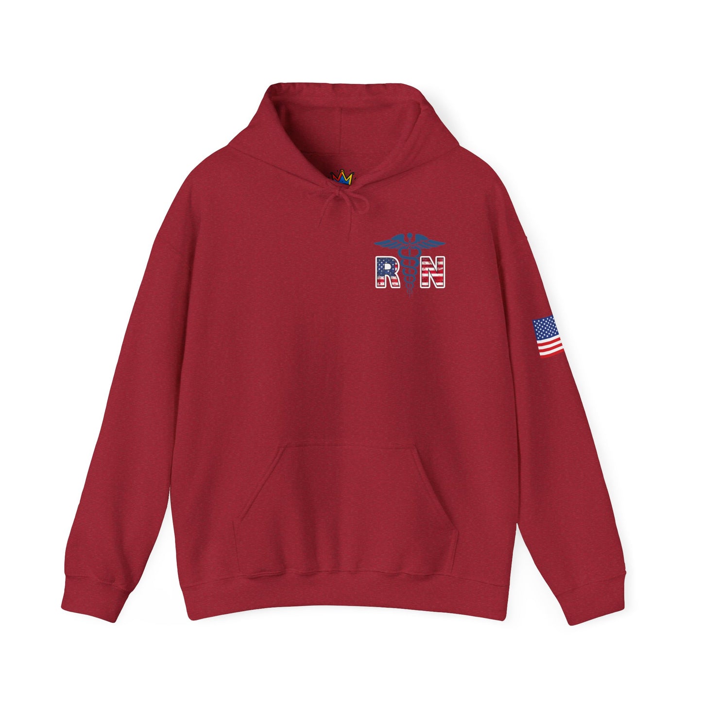 Patriotic RN Hoodie Independence Day gift for nurse Unisex Heavy Blend™ Hooded Sweatshirt